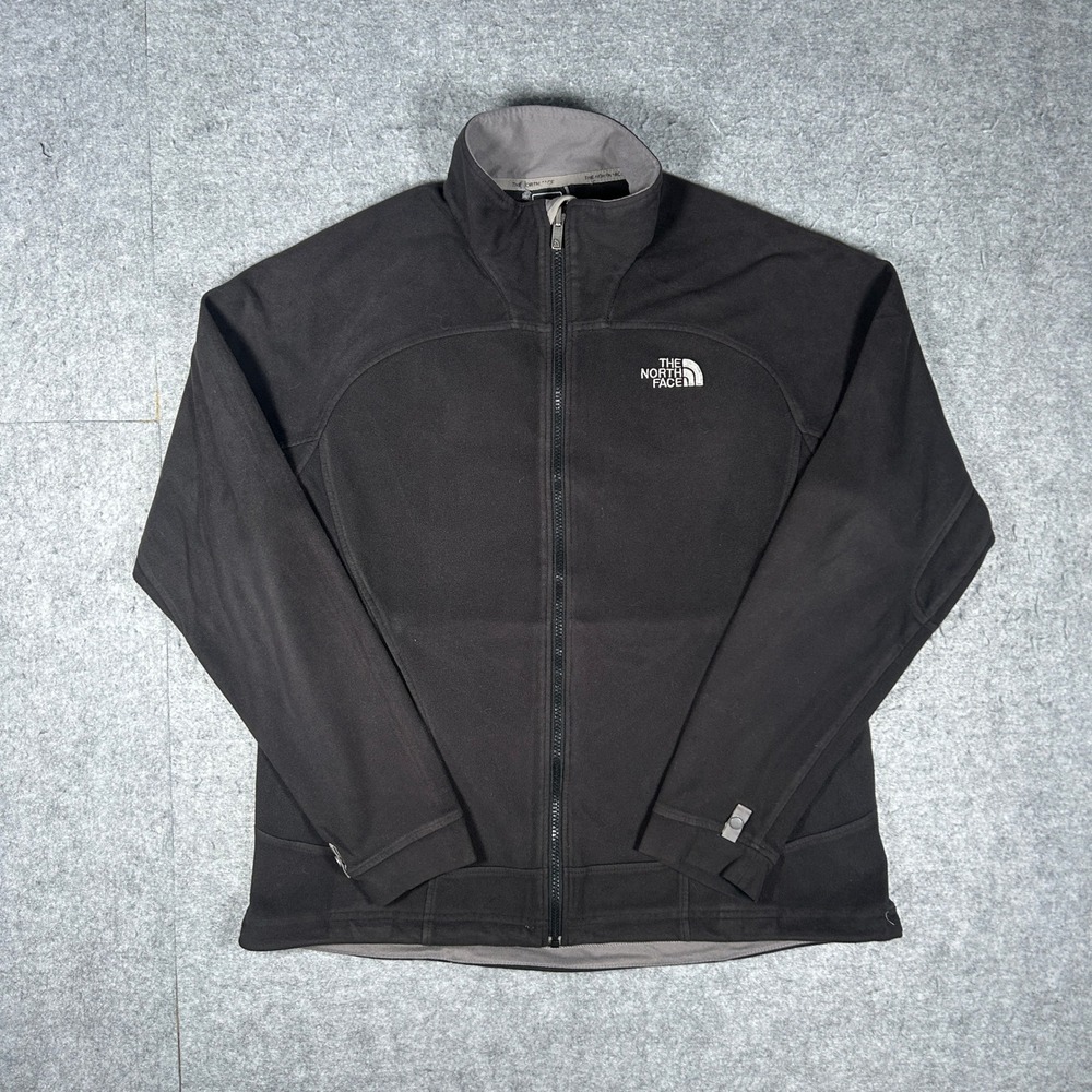 The North Face Jacket Womens XL Black TKA 100 Fleece Full Zip Hiking Outdoor